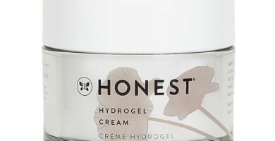 Crema de hidrogel con ácido hialurónico, jojoba + escualano, sin aceite, ligera, hidratante, verificada por EWG, vegana y libre de crueldad