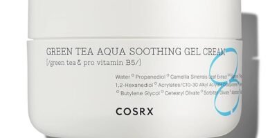 Crema de gel calmante de 1.69 onzas líquidas, camelia, gel de aloe, cuidado de la piel coreano, vegano, libre de crueldad, sin parabenos