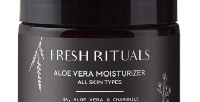 Fresh Rituals Vegan Face Moisturizer with Hyaluronic Acid, Aloe Vera and Niacinamide | 2 ounce | Cruelty Free, Paraben Free, Natural Ingredients | Light Weight Daily Use Moisturizing Cream