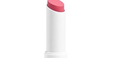 Bálsamo labial Honest Beauty tintado, melón de verano, vegano, más de 6 horas de hidratación